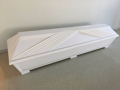 <b>2ES pellava</b><br>Ristilaskos kannessa, verhoiluna luonnollinen pellava. Hinta 1350 €